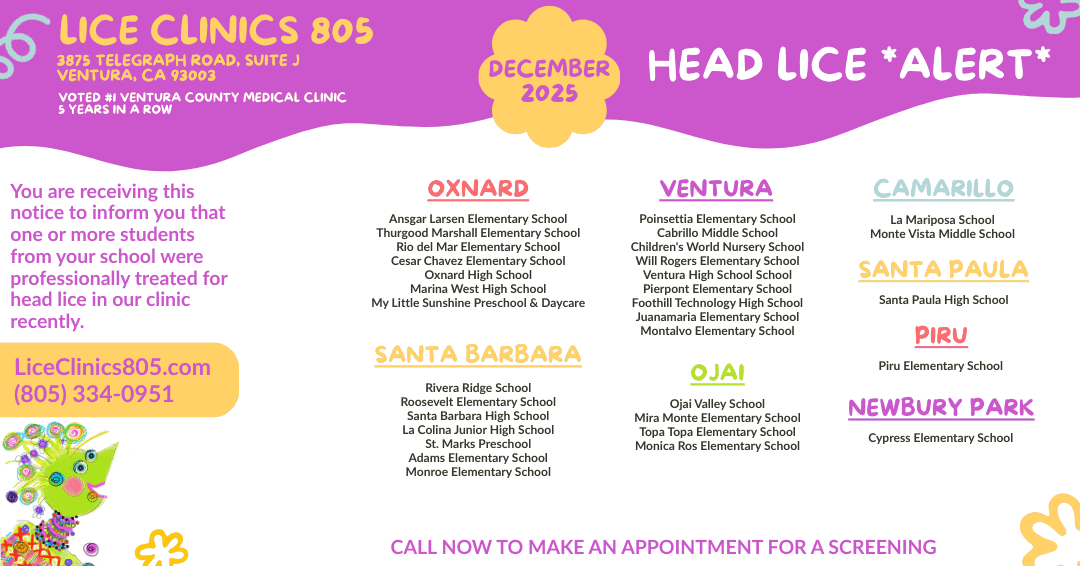 Lice Alert Dec 2025 Lice Alert Dec 2025